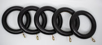 1 3/4" Wood Rings (14 rings) Black Color