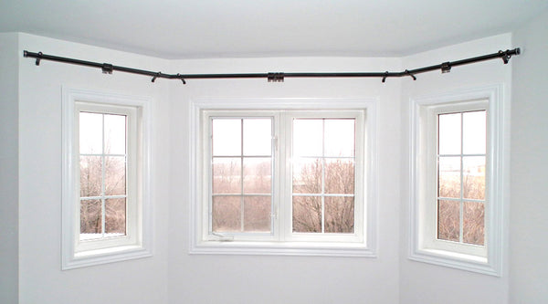 Bay window Curtain Rod