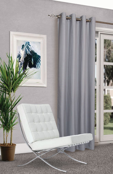 G Design Alice Blackout Design Set of 2, 54"W x 96"H each Gray
