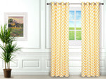 G Design Soho Panel Each set includes 2 curtains, each measures 54"W x 96"L Yellow / Gold