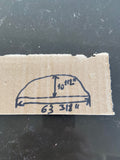 Bent 3/4" White Tracks  MANUAL CURTAIN TRACKS 250-3494