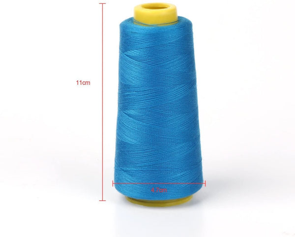  ilauke 12 X 1500M Overlock Sewing Thread Assorted Colors Yard Spools Cone 100% Polyester for Serger Quilting Drapery