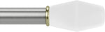 Umbra FADE KNOB 1 Curtain Rod, Includes 2 Matching Finials, Brackets & Hardware, 36 to 72-Inch, NICKEL