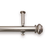  Source Global Bold Pole Adjustable Curtain Rod Set, 48-Inch to 86-Inch, Pewter