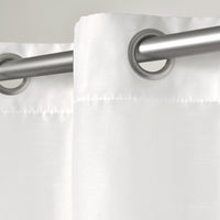 Faux Silk Semi- Opaque Grommet Curtain Panels - 54"W x 96"H   Light White