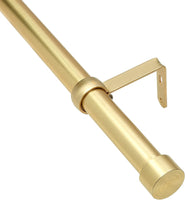 Umbra Cappa Curtain 1-1/4-Inch Drapery Rod Extends from 72-Inches - 144, Matte Gold