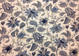 RICHLOOM BRISWELL CHAMBRAY BLUE JACOBEAN FLORAL VINE FABRIC BY THE YARD 54"W Drapery King Toronto $19.99 Yard