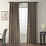 Half Price Drapes PTCH-BO005-108 Blackout Faux Silk Taffeta Curtain