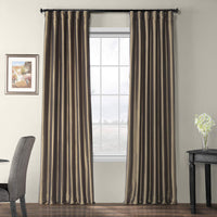  Half Price Drapes PTCH-BO005-108 Blackout Faux Silk Taffeta Curtain
