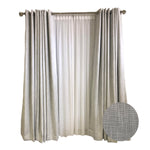 Extra-Wide Light Grey Curtains 105 inches Wide