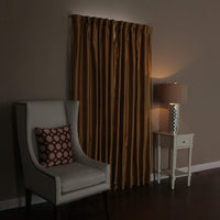 Perfect Wrap a round Blackout Double Curtain Rod and Hardware Set (Pewter) 48 X 84 in Wide