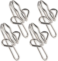 Heavy Duty Metal Drapery Hooks (50 Pack) Curtains, Drapes, Pencil Pleats