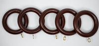 1 3/4" Wood Rings (14 rings) Mahogany Color