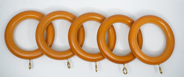1 3/4" Wood Rings (14 rings) Oak Color