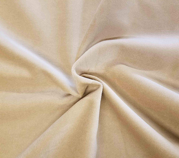 Designer Fabrics 54 in. Wide ,  Cotton   Velvet Upholstery Fabric Color Sand