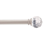 Crystal 1'' Rod, Curtain Rod, 60 - 144 Brushed Nickel