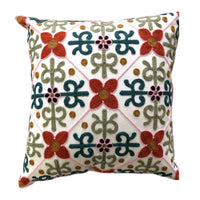 Embroidered Pillow Cover, Crewel, Drapery King Toronto 18 x 18 Pillows 