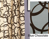 Softline Nirvano Fabric at Drapery King Toronto Blue / Chocolate 647-219-1714