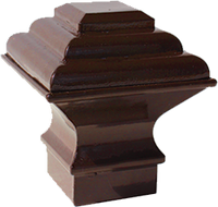 Square Finials, 1 1/8 diameter 28mm Pattern: Square