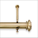 Source Global Bold Pole Adjustable Curtain Rod Set, 48-Inch to 86-Inch, Gold