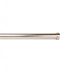 Brushed Nickel 6' X 1-1/8" Diameter Metal Curtain Rod  Item# URD6-NB