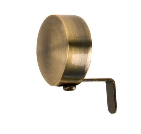 End Cap Finials, 1 1/8 diameter 28mm Pattern: 28EC  Antique Brass