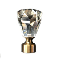 Princess Cut Finial 1 3/8" (35mm) (Set of 2)