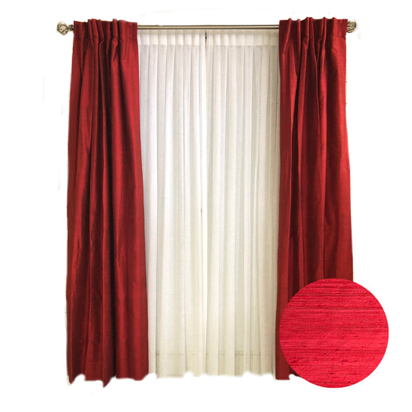 Copes Silk RoomDarkening Rod Pocket Single Panel