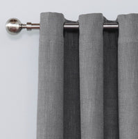 Grey Linen, Lined with Grommets