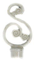 Scroll Finial For Curtain Rod (28mm) 1 1/8 inch Diameter