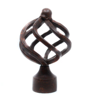 Basket Finial For Curtain Rod (28mm) 1 1/8 inch Diameter