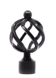 Basket Finial For Curtain Rod (28mm) 1 1/8 inch Diameter