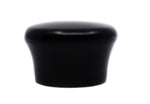 Matte Black End Cap 28mm Finial (Set of 2)