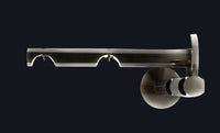 Channel Rod Wall Double Brackets By Drapery King Toronto 28mm