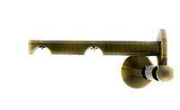 Channel Rod Wall Double Brackets By Drapery King Toronto 28mm