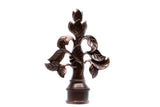 Wreath Finial For Curtain Rod (28mm) 1 1/8 inch diameter (set of 2)