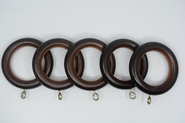 1 3/4" Wood Rings (14 rings) Espresso Color