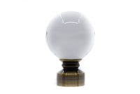 Crystal Ball Finial 1 1/8" (28mm) 12 Colors Available