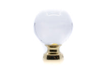 Crystal Ball Finial 1 1/8" (28mm) 12 Colors Available