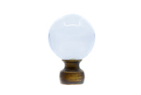 Crystal Ball Finial 1 1/8" (28mm) 12 Colors Available