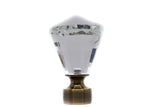 Crystal Dimond Finial 1 1/8" (28mm) 6 Colors Available