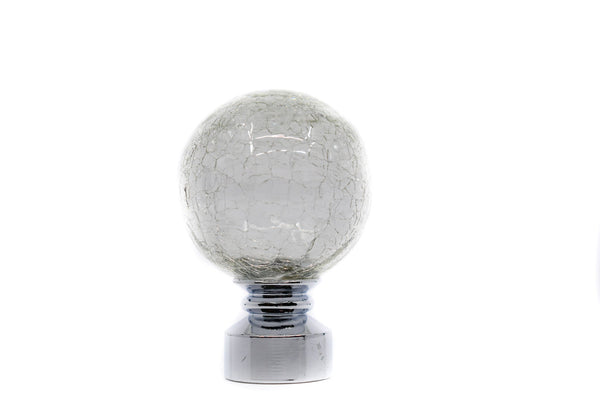 Crackled Ball Finial