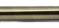 Solid Curtain Rods 1 1/8" (28mm) Diameter Metal Pole 6 - 8 - 10 -12 (Antique Brass)