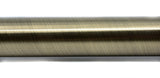 Solid Curtain Rods 1 1/8" (28mm) Diameter Metal Pole 6 - 8 - 10 -12 (Antique Brass)