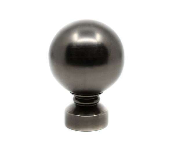 Ball Finials For 1 3/8" (35mm) Diameter Rod Antique Pewter