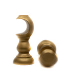 3 1/2" Euro Projection Bracket (35mm) Wood Bracket 503 A F77 Gold (Set of 2)