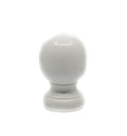 White Wood Ball Finials by CDH For 1 3/8" Pole!! (Clearance)