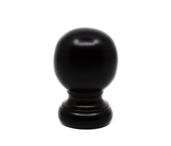 Espresso Wood Ball Finials For 1 3/8" Pole 509 F84
