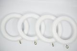2 1/4" Wood Ring for 2" Victorian Wood Pole  2" White ( 7 per Bag)
