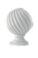 Resin Ball Finial, 2" inch Rod (50mm) f25 White